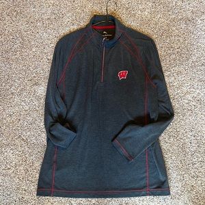 Tommy Bahama Wisconsin Badgers Quarter Zip